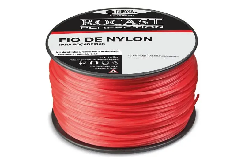 Fio Nylon 2kg Bitola 2.4mm Rocast